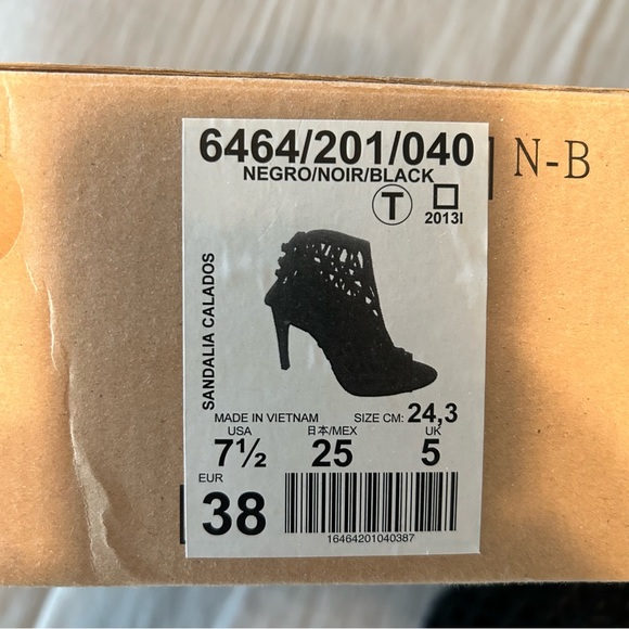 Zara Caged Heels Sz 7 1/2 - Picture 7 of 14